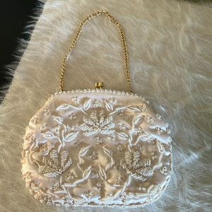 Vintage Pearl Beaded Handbag